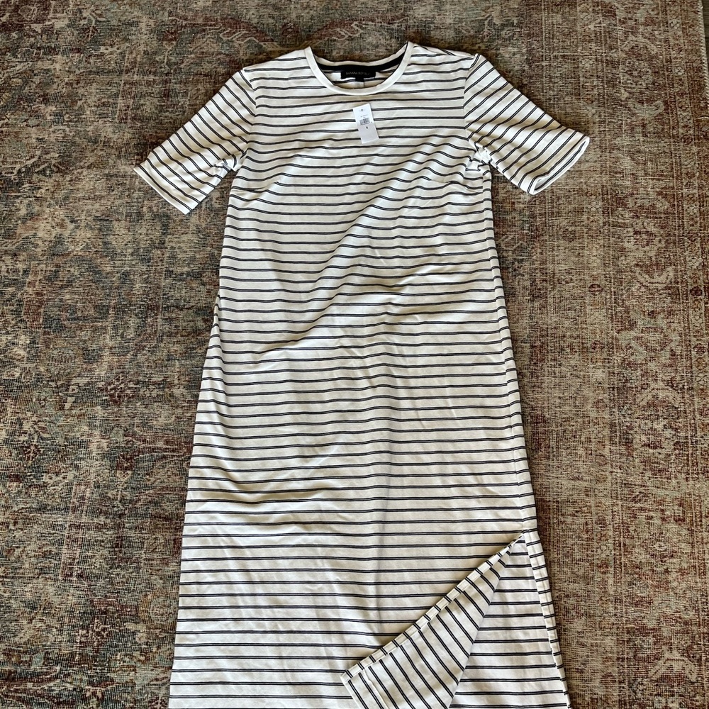 Banana republic stripe midi dress